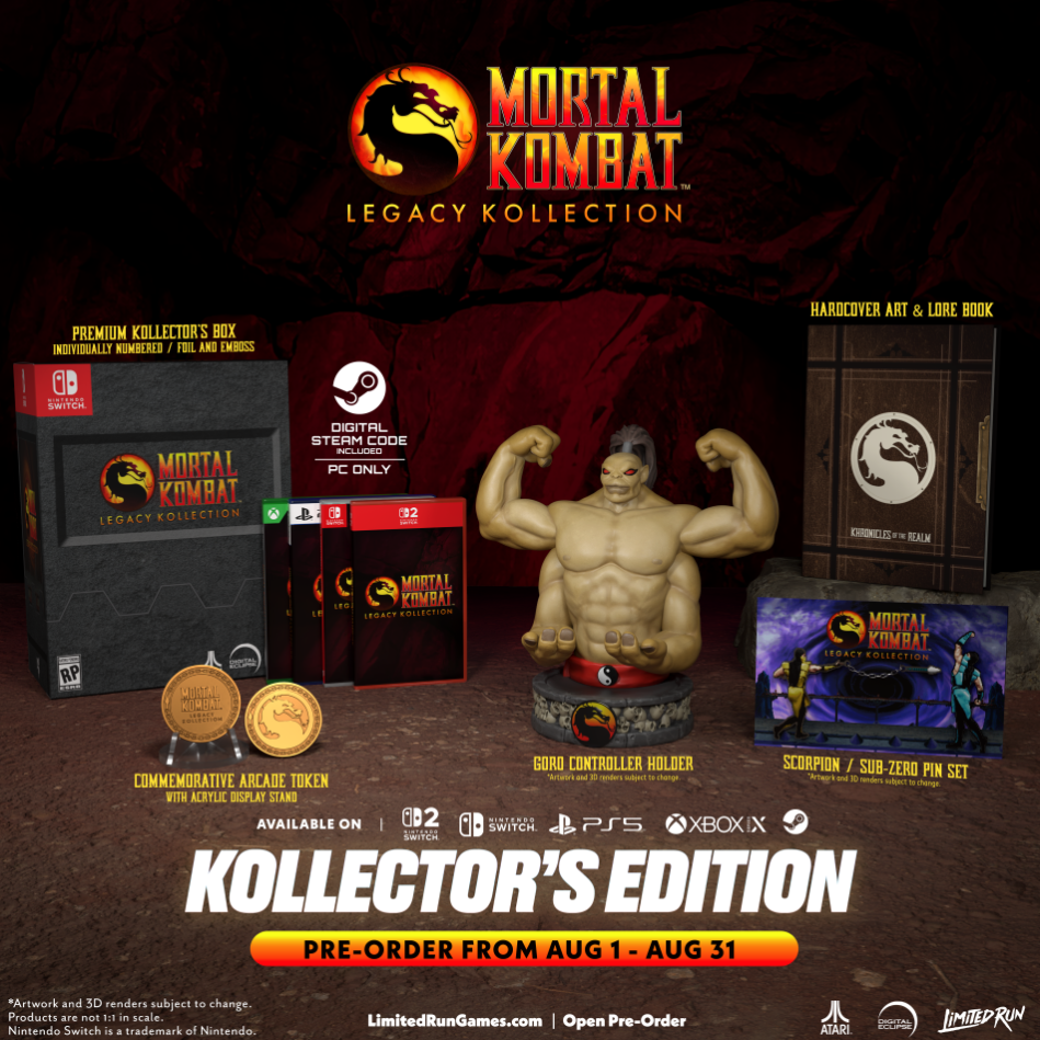 Mortal Kombat: Legacy Kollection Gets a Physical Release with Full Version for Nintendo Switch 2 1 Mortal Kombat: Legacy Kollection arrives in physical edition in 2025, including the full version on the card for Nintendo Switch 2. Check prices and extra content.