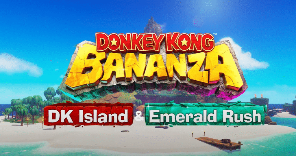Donkey Kong Bananza recebe o DLC DK Island & Emerald Rush, revelado no Nintendo Direct 9.12.2025. Novos cenários, habilidades e modo roguelike chegam ao Switch 2.
